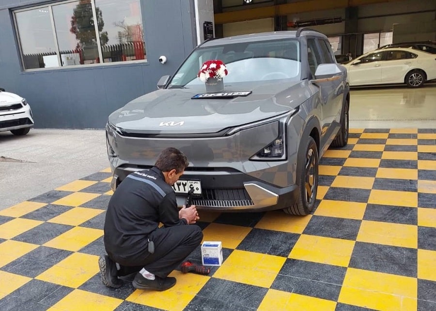 اولین kia-ev5 پلاک ملی مشخصات