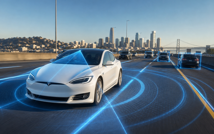ماشین های تسلا چگونه کار میکنند؟ بررسی کامل سیستم خودران تسلا (Autopilot و Full Self-Driving)