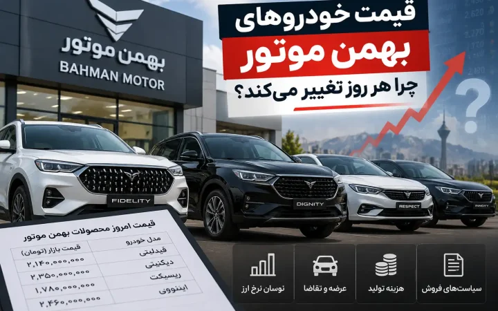 چرا قیمت خودروهای بهمن موتور هر روز تغییر می‌کند؟ بررسی عوامل نوسان بازار